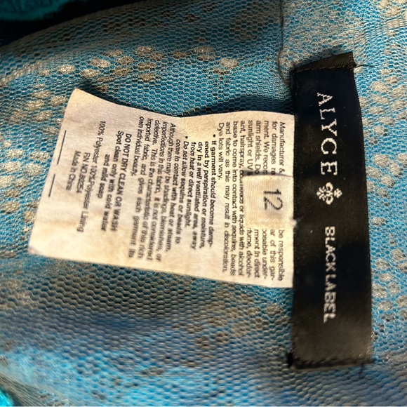 Ralph Lauren Dress White Black Floral Stretch Cotton Washable, Sz 12 - Picture 4 of 5